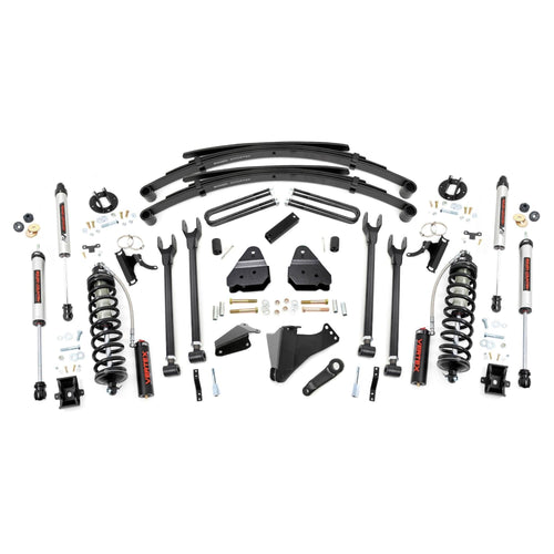 6" Rough Country Coilover Lift Kit for 05-07 Ford Super Duty | 4 Link - 58358
