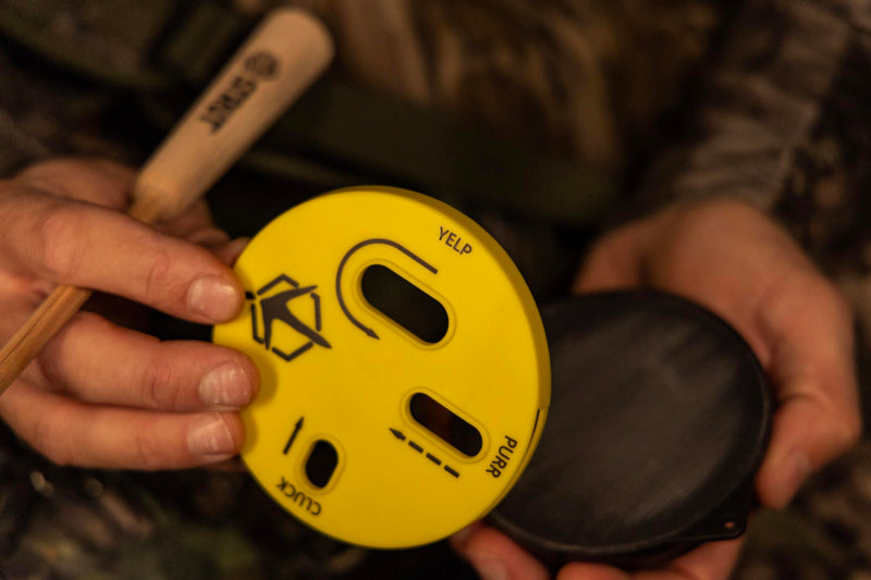 HS Strut Cookie Cutt'R Tracer Turkey Clucks Yelps Purrs Hunting Slate Pot Call, Yellow