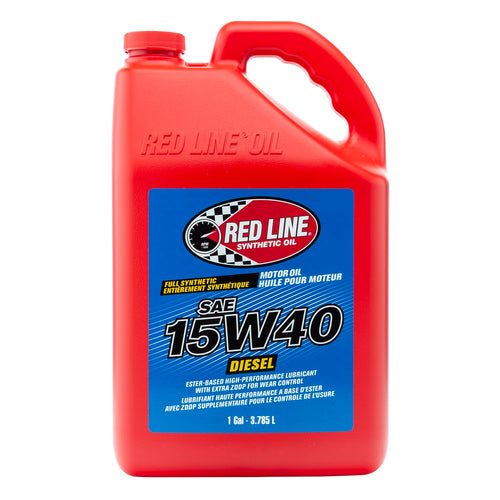 15W40 Synthetic Diesel Motor Oil Red Line - 1 Gallon