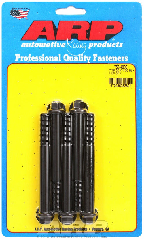 Hex ARP (753-4000) Oxide Bolt, Black