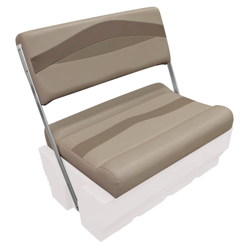 Wise Premier Series BM1152-1749 Pontoon Flip-Flop Seat Cushion Set, Mocha Java/Café/Mushroom