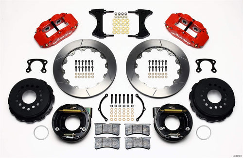 Rear P-Brk Kit, FNSL4R, 12.88", Red