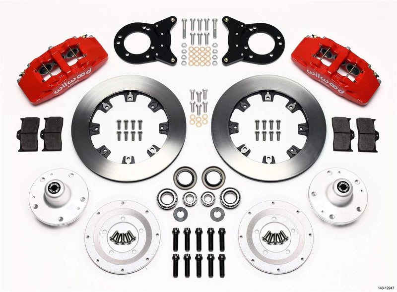 Front Hub Kit DP6A, 12.19", Red