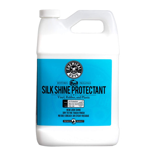 Silk Shine Chemical Guys Tire and Trim Dressing and Protectant – Non-Greasy Vinyl, Plastic & Rubber Spray, Plastic Restorer for Cars – Restores Shine for Cars, Trucks, Motorcycles, RVs, 128 oz
