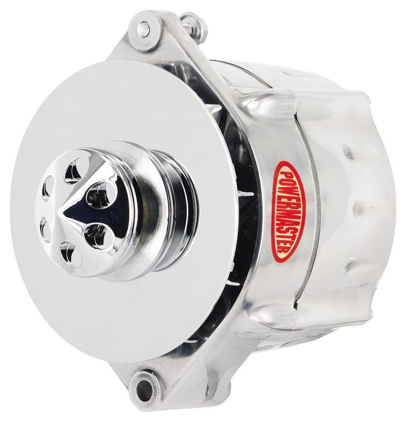 Alt GM Powermaster 12SI Polish 100A Smooth Look™ 1V Pulley Baffle & Cone 1 or 3 Wire