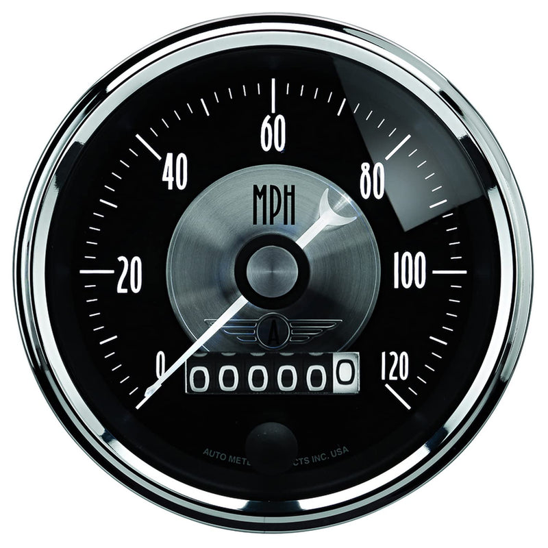 Auto Meter Prestige Black Diamond 2003 Wheel Odometer Gauge - 5 Piece