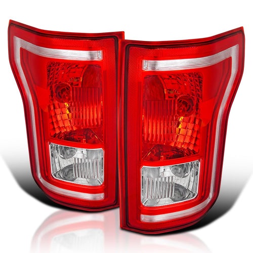 Factory Style Halogen Tail Lights SPEC-D TUNING Compatible with 2015-2017 Ford F150 F-150 Truck, Left+Right Assembly
