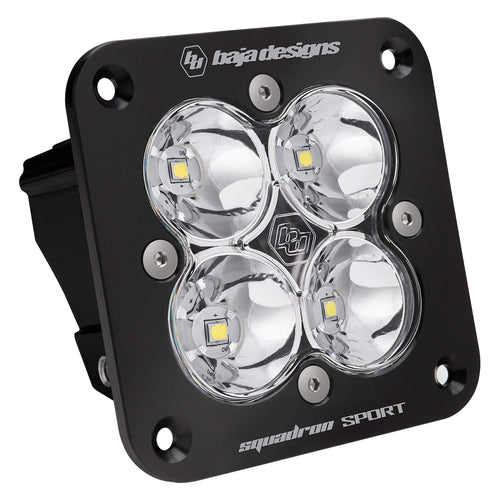 Baja Designs Squadron Sport Flush Mount Led Spot Clear Black