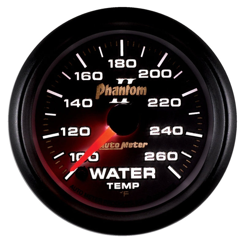 Auto Meter Phantom II 7555 Full Sweep Electric Water Temperature Gauge