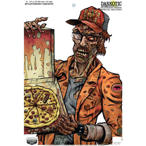Darkotic Birchwood Casey 12" x 18" Splattering Targets | Highly Visible Instant Splatter Reactive Shooting Targets - Special Delivery (8 Targets)