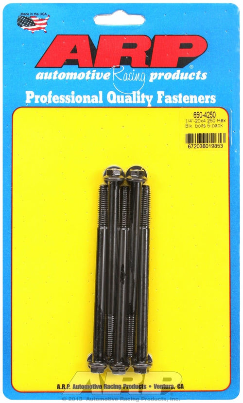Hex ARP (650-4250) Oxide Bolt, Black