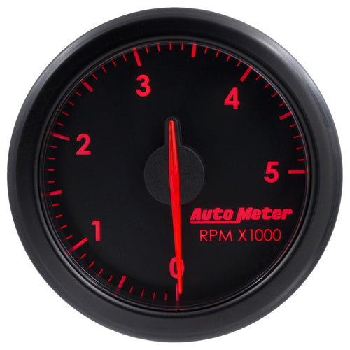 AutoMeter 9198-T Auto Meter 2-1/16" Tach, 0-5,000 RPM, Airdrive, Black