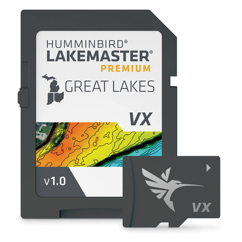 Humminbird Premium LakeMaster Great Lakes V1 Map SD Card for Fish Finders