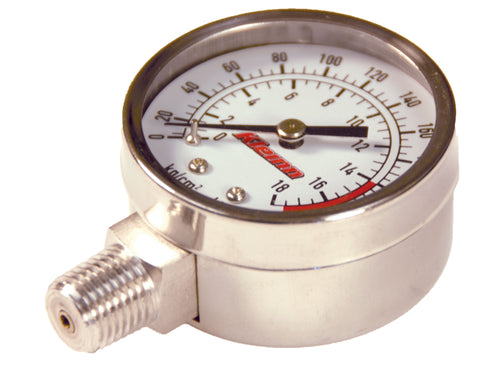 Tank Mount Kleinn Air Horns 1025 Air Pressure Gauge - Stainless Steel