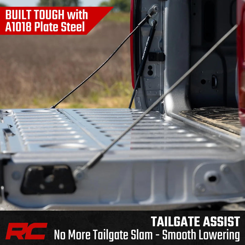 Rough Country Tailgate Assist Driver-Side for Ram 1500 2WD/4WD (2019–2026), Slow-Release Damper
