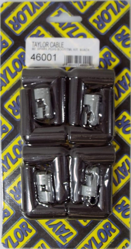 90° Spark Plug Boot and Terminal Kit Taylor 46001 Black