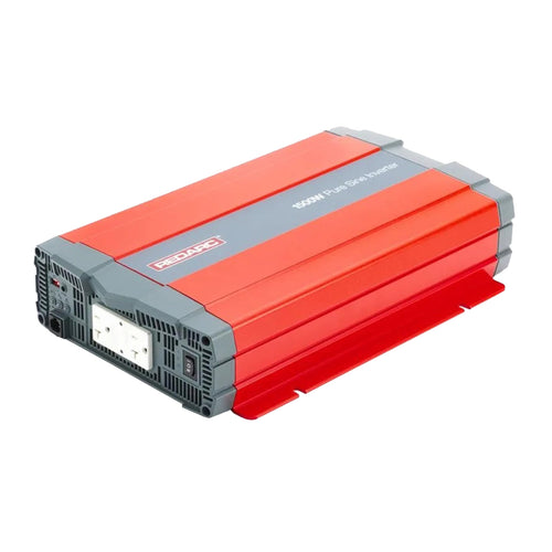 1500W REDARC Pure Sine Wave Inverter, 12V DC to 110 / 120V AC Power Converter, Portable Power Inverter, Connects to Car Battery System, Adapter for Camper, RV, Truck, Off-Grid Camping