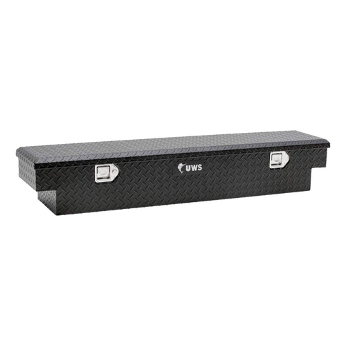 UWS 59-Inch Matte Black Heavy-Wall Aluminum UTV Tool Box EC10893-YV for Select Yamaha Viking, RigidCore Lid