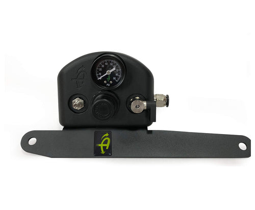 4 Tire Inflation System - Up Down Air - Engine Mount With Box, Fittings, Hoses & Storage Bag - Black
