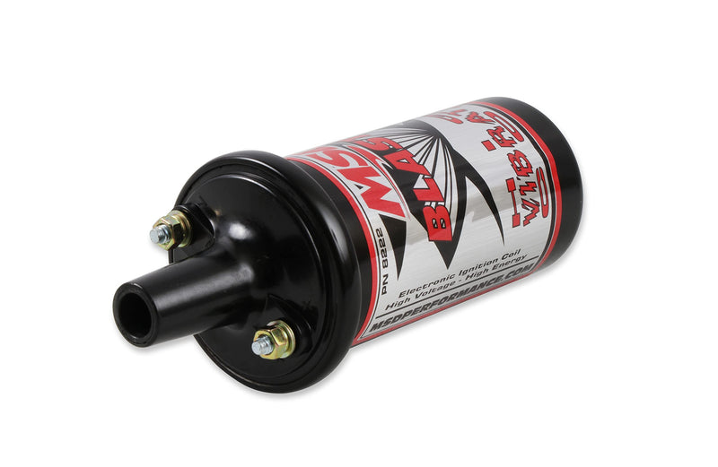 Blaster Series MSD 8222 Ignition Coil, Canister Style, High Vibration, Black, Individual