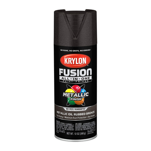 Krylon All-In-One Adhesive Spray Paint for Indoor/Outdoor Use, 12 oz, Oil Rubbed Bronze