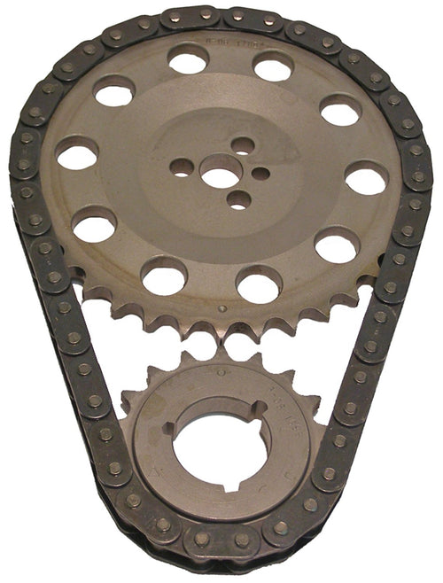 Cloyes Race Billet 9-3654X3 True Roller Timing Kit Incl. Billet Steel Cam Sprocket/3 Keyway Billet Steel Crank Sprocket/0.5 in. Pitch True Roller Chain