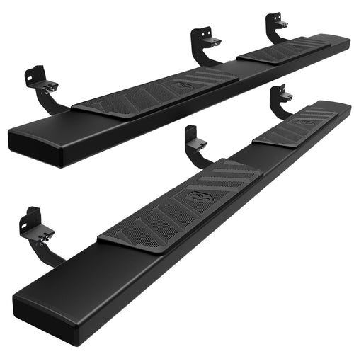 6" Riser Tyger Auto Running Boards Compatible with 2009-2018 Dodge Ram 1500; 2019-2024 Classic | Quad Cab | TG-RS6D60038 | Side Step Rails Nerf Bars