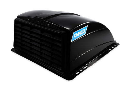 Camco Roof Vent Cover Standard, Opens for Easy Cleaning, Aerodynamic Design, Easily Mounts to RV with Included Hardware-Black (40443)