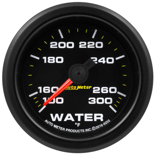 AutoMeter 9255 Auto Meter Gauge, Water Temp, 2 1/16", 300ºf, Stepper Motor W/Pk & Wrn, Extreme Environment
