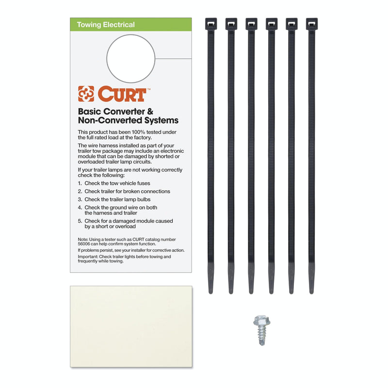 CURT 56046 Custom Vehicle-Side 4-Pin Trailer Wiring Harness, Fits Select Chevrolet Impala