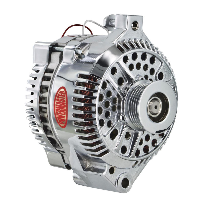 Chrome Powermaster 377591 Alternator (3G 200A 6 Groove Pulley Large Frame Mating 1 Wire)