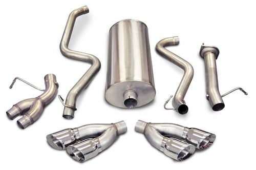Pro Series CORSA 14891 Split Side Exit Catback Exhaust System with 4" Twin Side Swept Tips