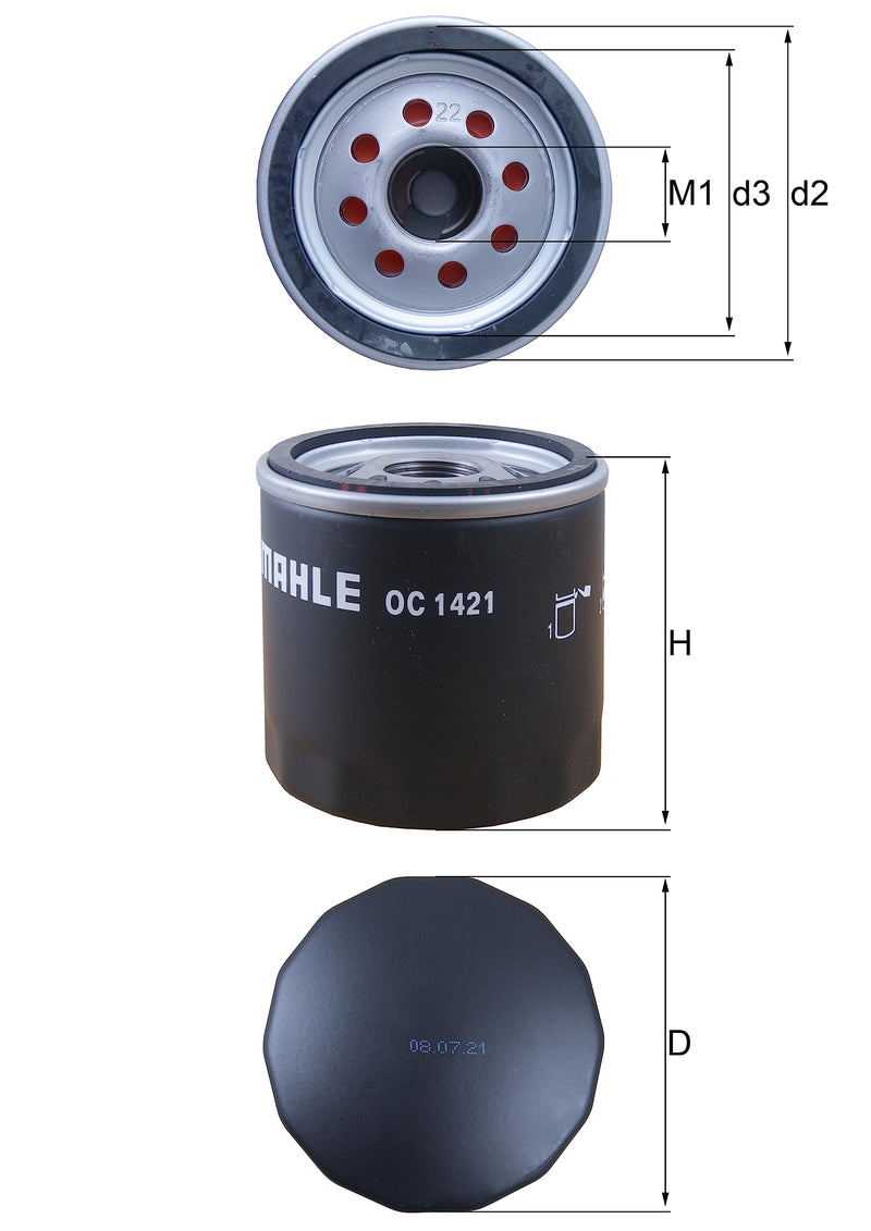 Oil Filter Mahle - OC1421