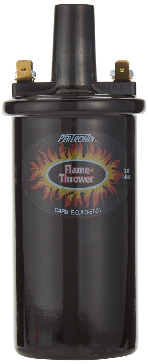 Flame-Thrower Pertronix 40511 Ignition Coil, 40,000 Volt 3 Ohm, 12 Volt, Black
