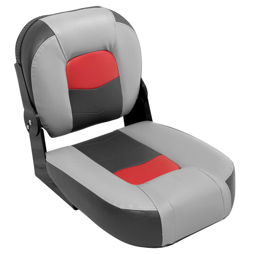 Pro-Angler Series Wise 3305-1881 14" Center Seat Marble Grey/Regal Red/Charcoal