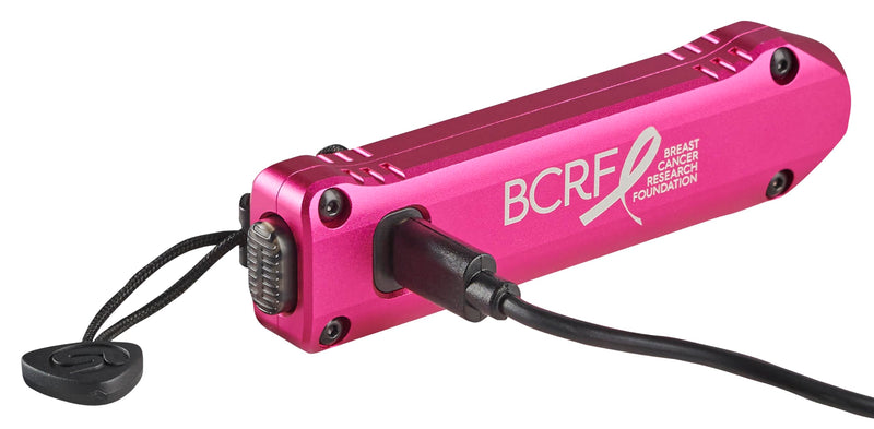 Streamlight Wedge XT 500-Lumen 1,900-Candela Flat Everyday Carry Flashlight, Includes Pocket Lanyard and USB-Cable, Pink BCRF Edition