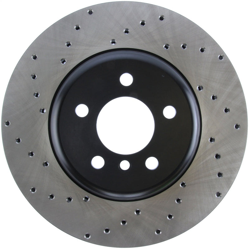 Sport StopTech Cross Drilled Brake Rotor 128.34124R (Front Right), 1 Pack
