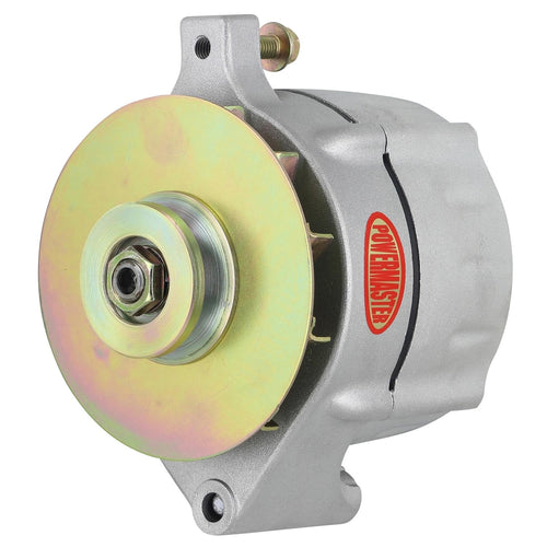 Alternator Powermaster 8-47141-347 Natural (Upgrade 150A Smooth Look 1V Pulley & Baffle & Cone 1 Wire)