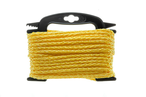 Hollow Braided Polypropylene Utility Line Attwood 11720-2, 1/4-Inch Thickness, 50 Feet Length, Yellow