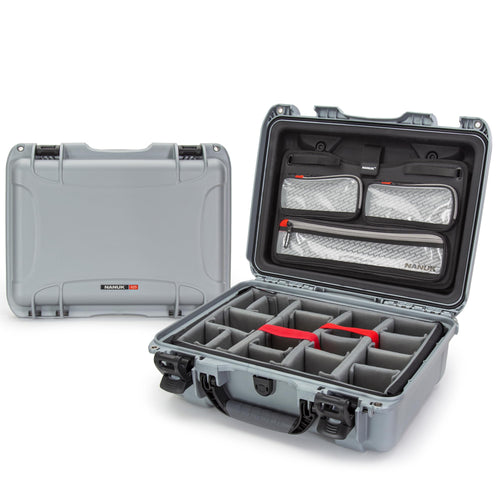 Pro Photo Kit Nanuk 925 – Waterproof Travel Camera Hard Case with Padded Dividers & Lid Organizer, 18.7” x 14.8” x 7”, Dustproof & Impact-Resistant Airline Carry-On Approved – Silver