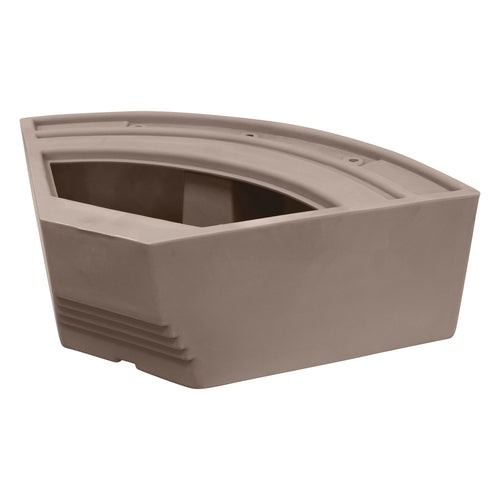 Wise Premier Series BM11028-1B-1725 28-Inch Radius Corner Pontoon Seat Base Only, Mocha Java