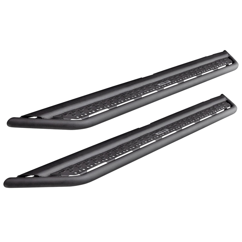 Dominator Xtreme Go Rhino D6 SideSteps | 87", Mild Steel, Textured Black | D60087T