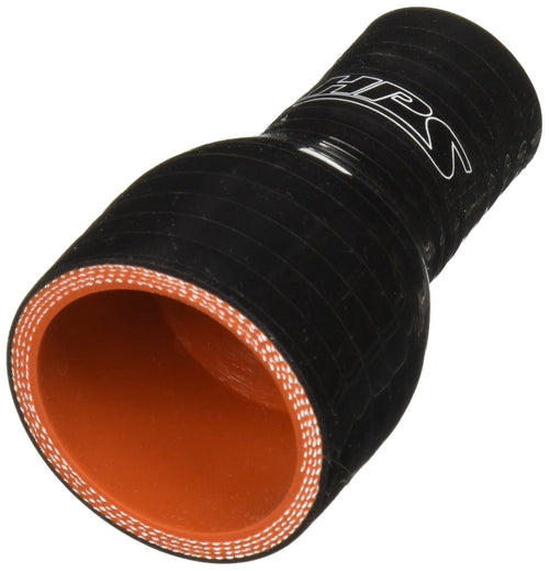 HPS Silicone HTSR-075-150-BLK High Temperature 4-ply Reinforced Reducer Coupler Hose, 100 PSI Maximum Pressure, 3" Length, 3/4" > 1-1/2" ID, Black