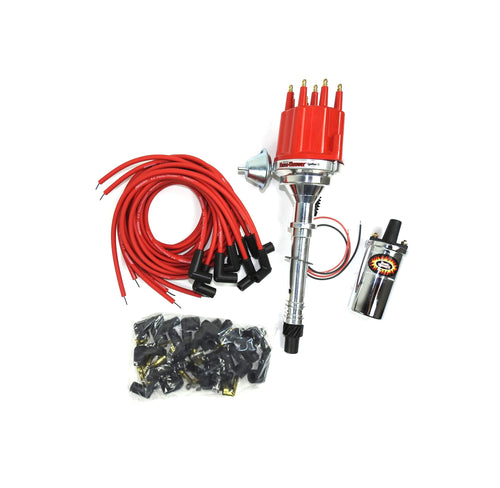Bundle002 Pertronix Ignition Kit (Includes Chevy SB/BBPlay Distributor with Red Mail Cap), 1 Pack