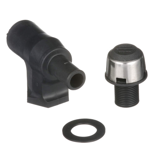 90 Degree Attwood Composite P-Trap Fuel Tank Vent, Black 66419-3