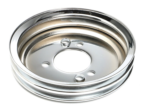 Trans-Dapt 9816 Performance Trans-Dapt Chrome Double Groove Crankshaft Pulley