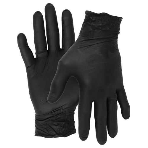 Large Performance Tool W89012 Black Nitrile Gloves Medium