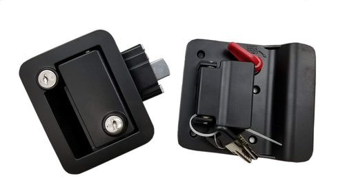 Black Travel Trailer Lock