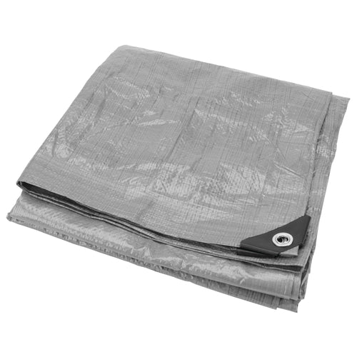 Heavy Duty Performance Tool W7004 Tarp for Camping and Weather Protection, Silver, 8 x 10 feet