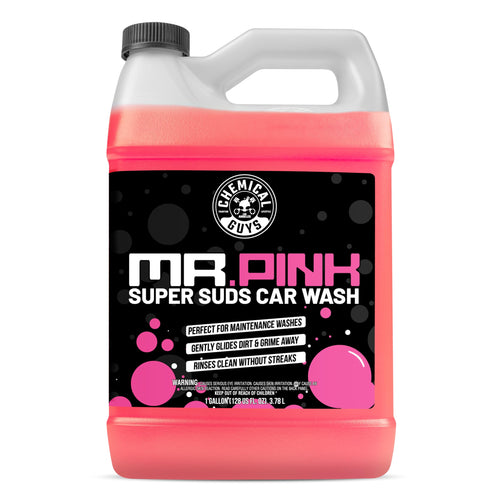 Chemical Guys Car Wash Soap Mr. Pink - 128 oz Super Suds Foaming Soap for Cannon, Blaster, or Bucket Washing - pH Balanced, Safe on Wax, Sealant, Ceramic, and Clear Coat Finishes